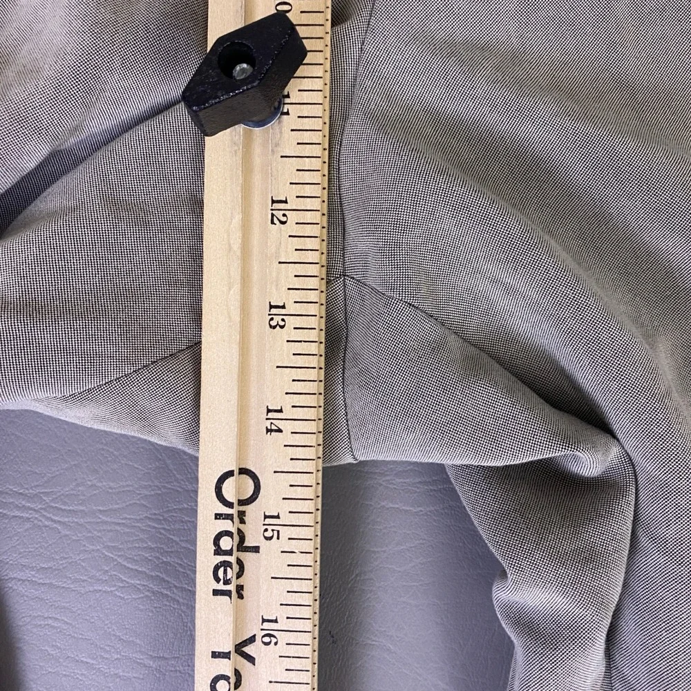 Vintage Haggar Dress Pants Men's 40x30 Gray Pleated‎ Cuffed Rayon Relaxed Fit